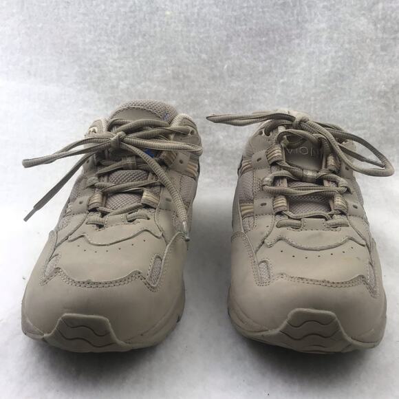 Vionic Womens Walker Taupe Mid-Top Lace-Up Sneaker Walking Shoes Size 9.5 (Wide) - Picture 2 of 10